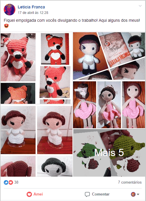 vários modelos de amigurumis